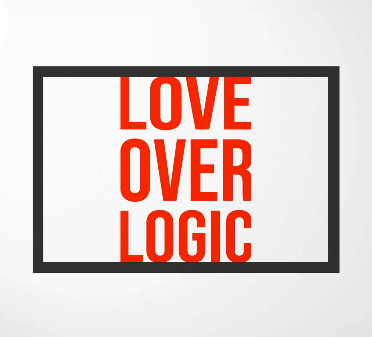 OVER Series- bold letters, brave values (5 colors) zerbino da OVER SERIES
