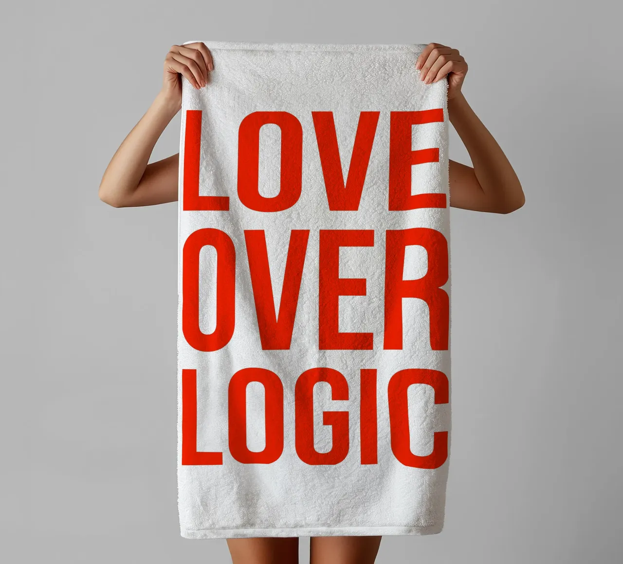 OVER Series- bold letters, brave values (5 colors) asciugamano da bagno da OVER SERIES