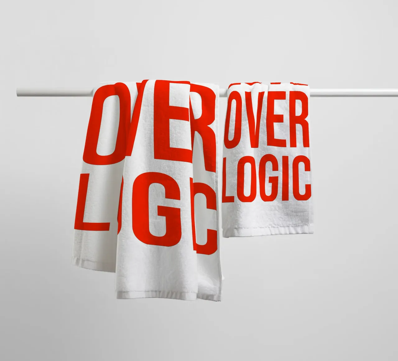 OVER Series- bold letters, brave values (5 colors) asciugamano da bagno da OVER SERIES