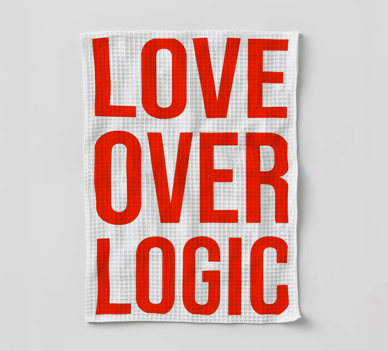 OVER Series- bold letters, brave values (5 colors) canovaccio da cucina da OVER SERIES