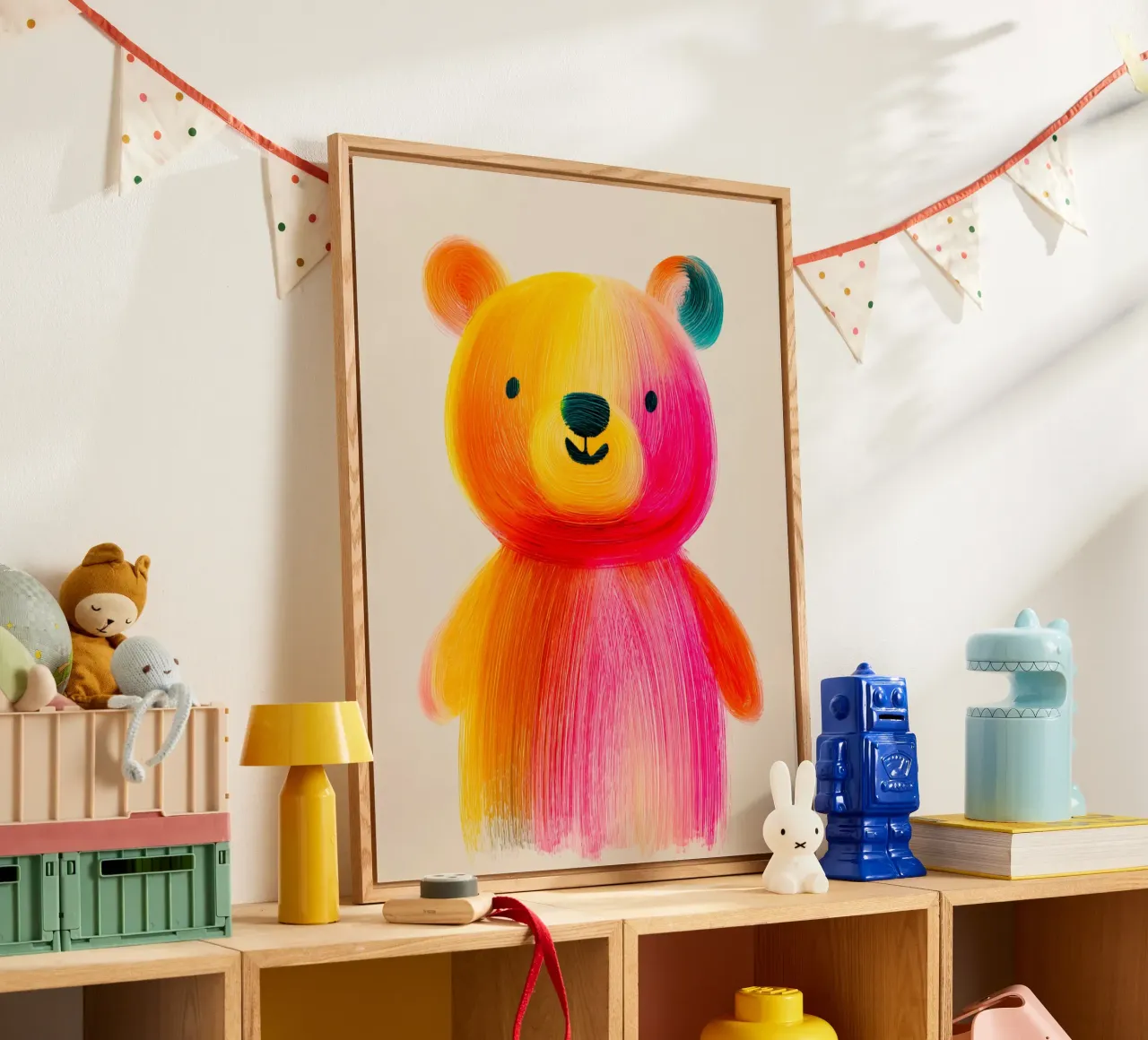 Piccolo orso colorato plexiglass da Giggly Colors