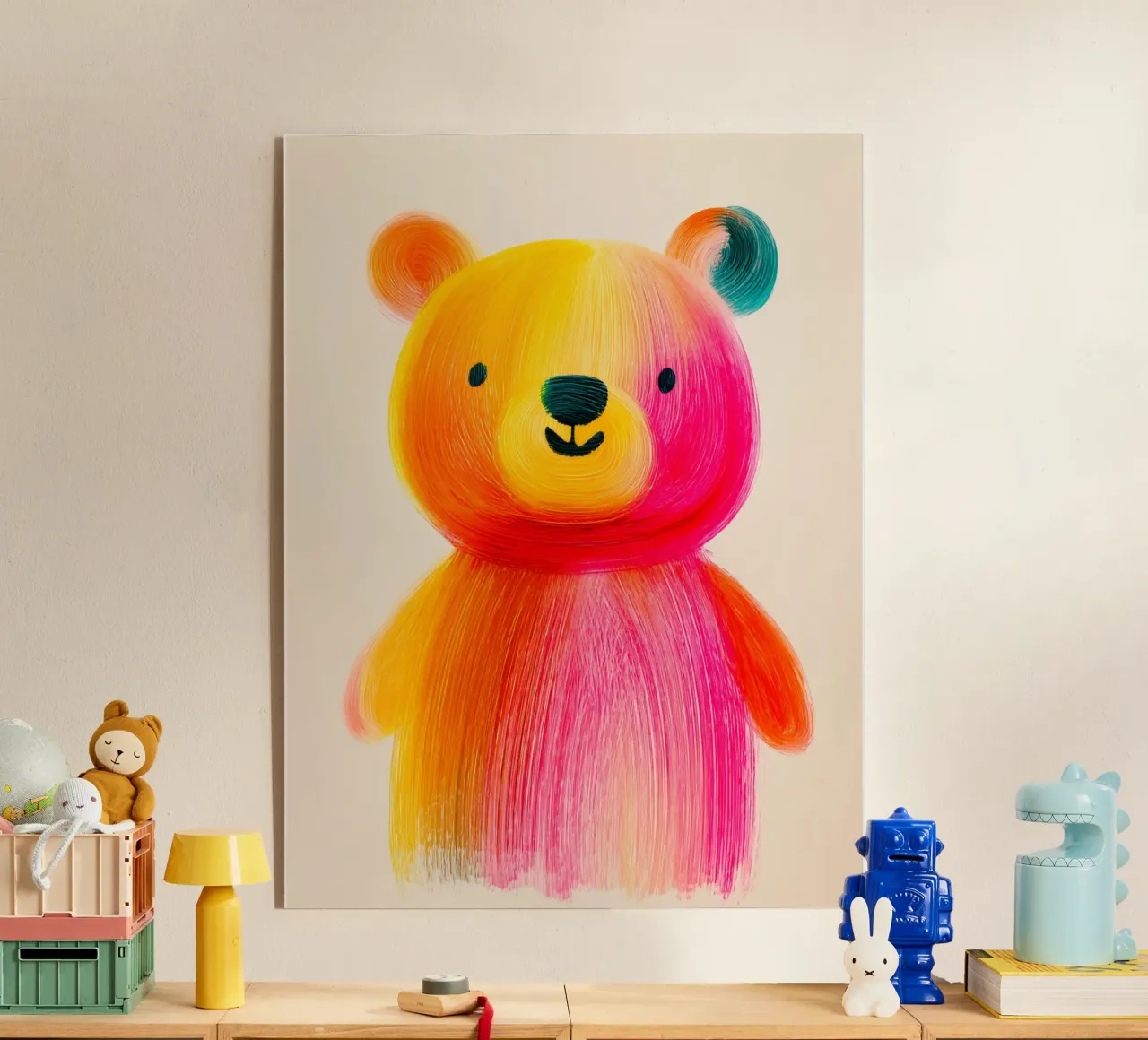 Piccolo orso colorato plexiglass da Giggly Colors