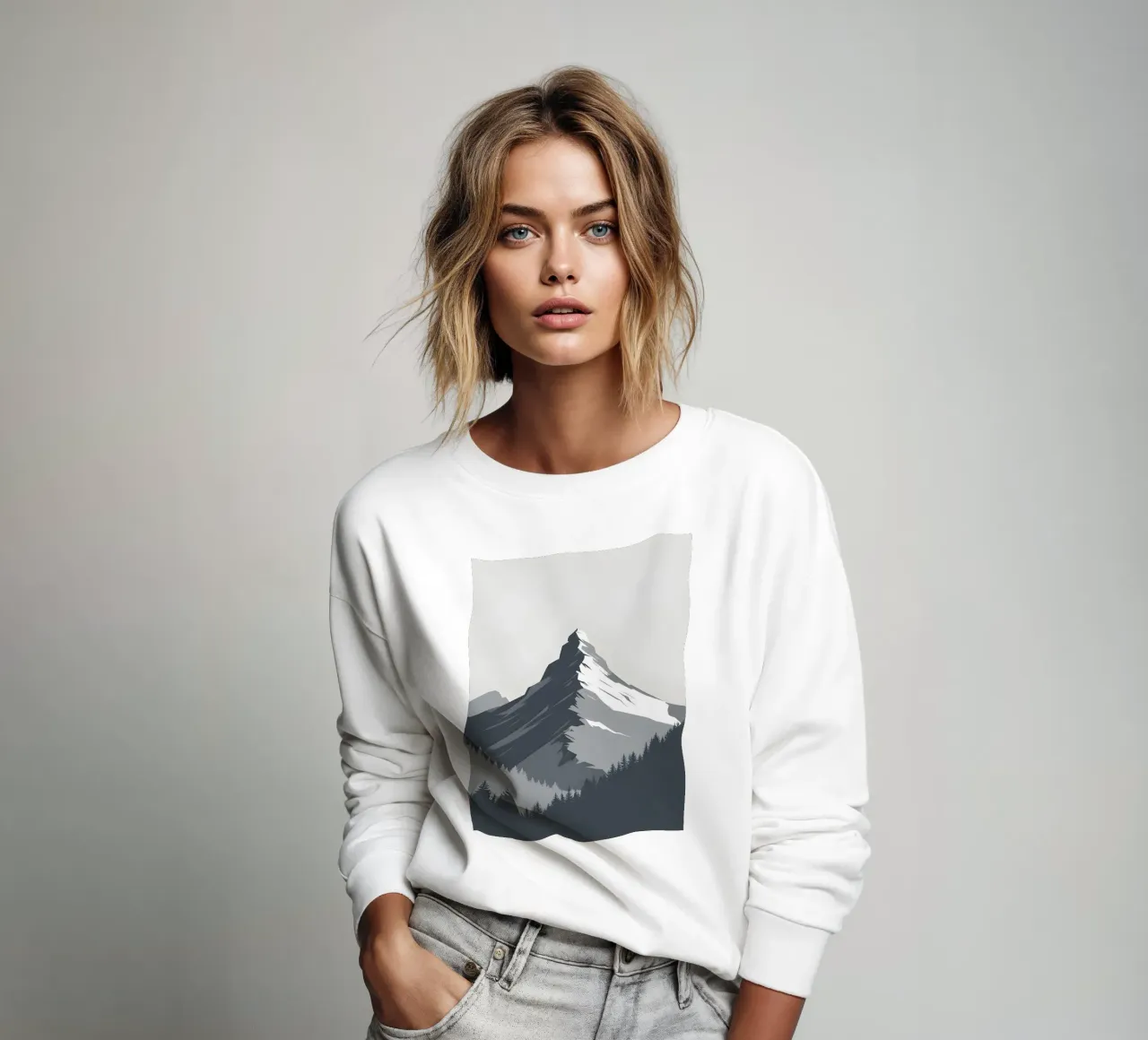 Silhouette di una singola vetta felpa da LIFESTYLE OBJECTS
