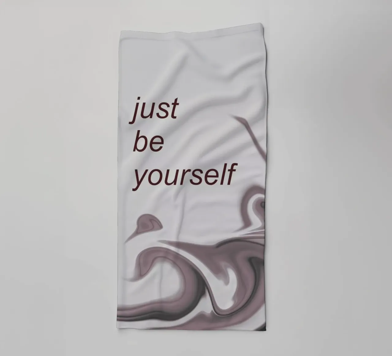 Abstraktes Muster in schwarz weiß. Mit einem Spruch. asciugamano da bagno da Something for you