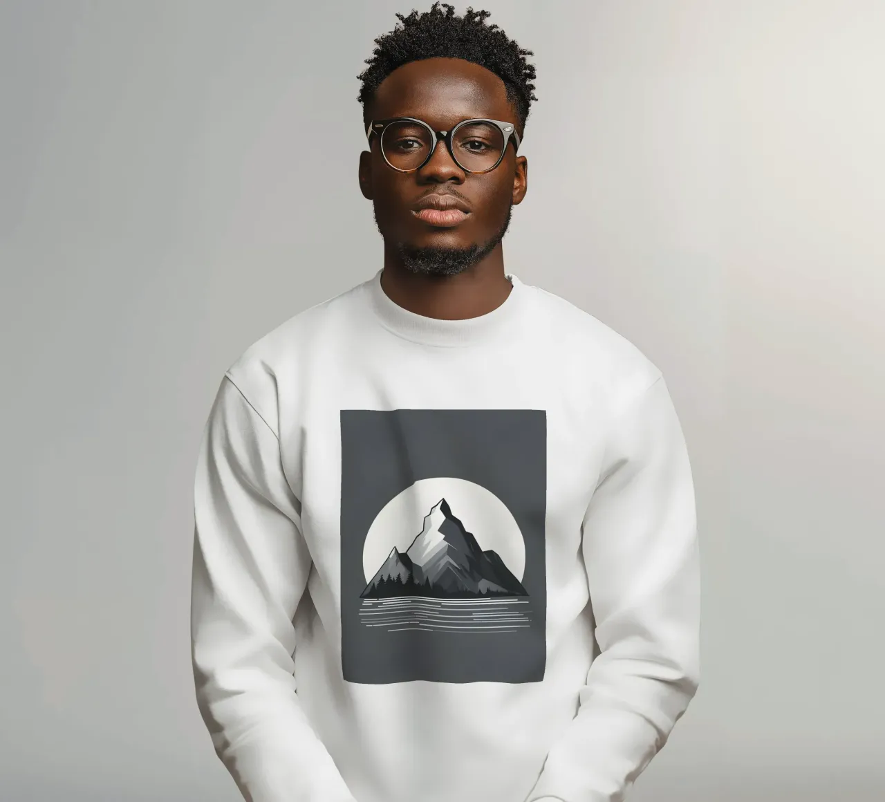 Silhouette di una singola vetta felpa da LIFESTYLE OBJECTS