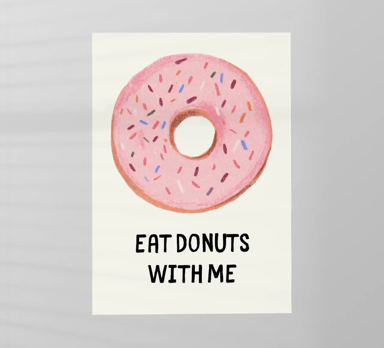 Eat donuts with me pellicola backlit da PinkCandyWalls