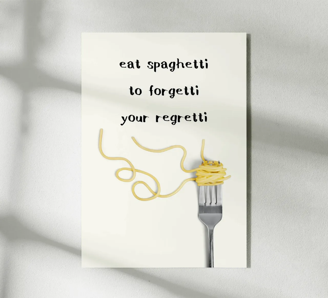 Eat spaghetti plexiglass da PinkCandyWalls