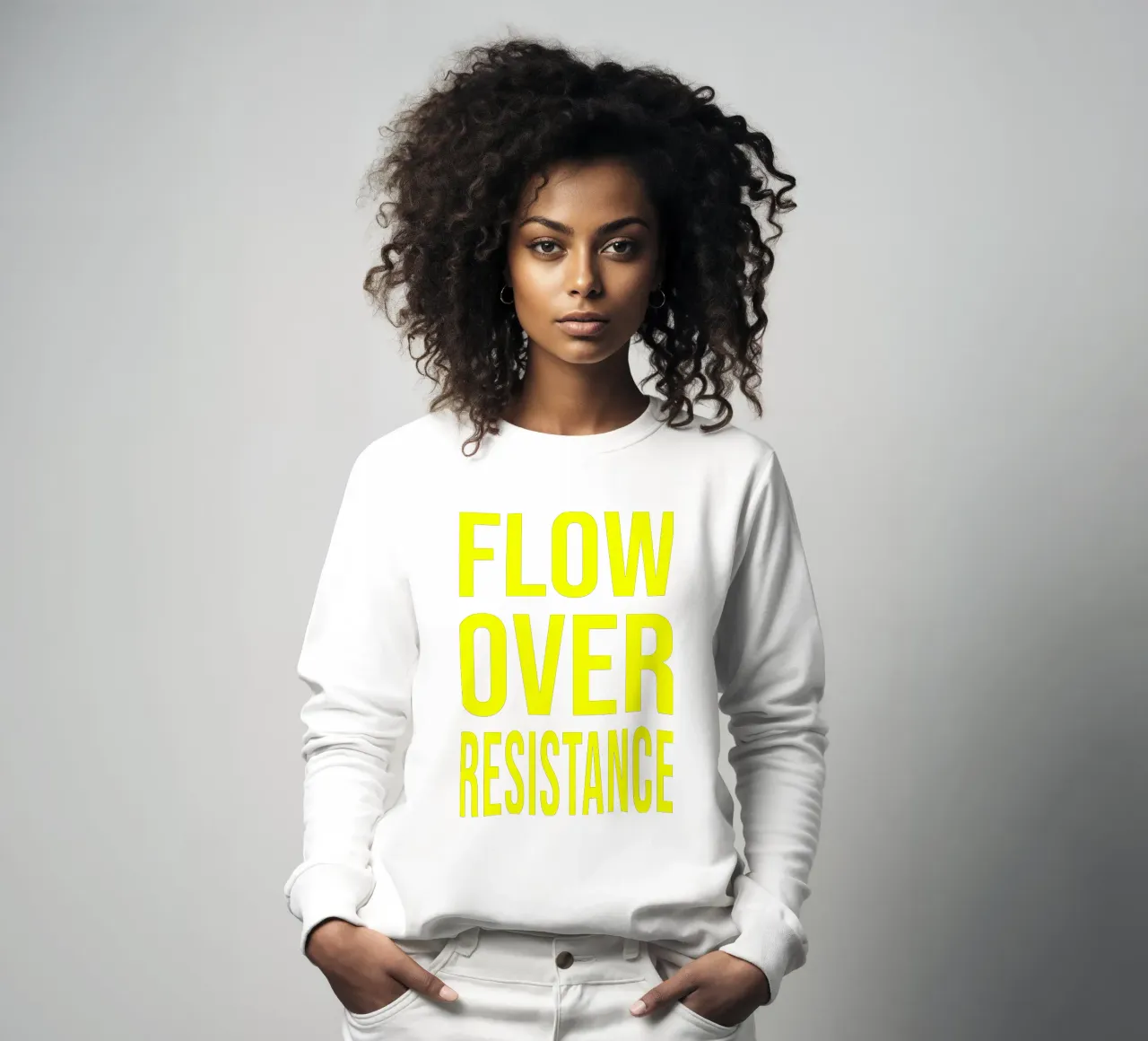 OVER Series- bold letters, brave values (5 colors) felpa da OVER SERIES