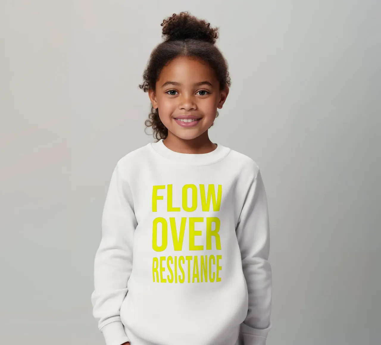 OVER Series- bold letters, brave values (5 colors) felpa bambino da OVER SERIES