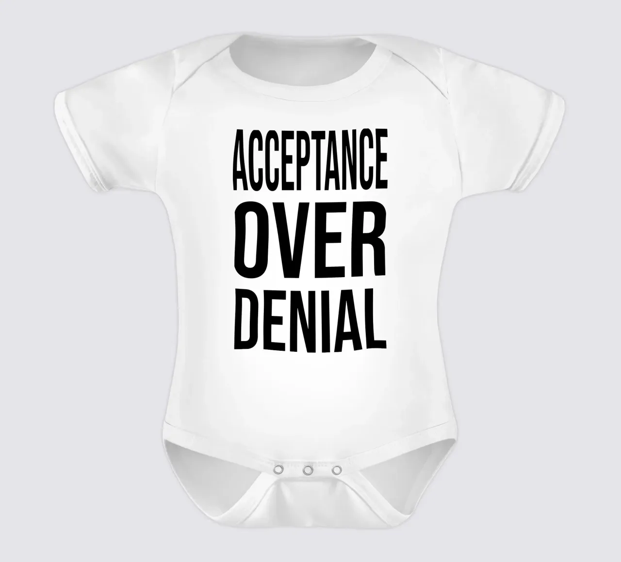 OVER Series- bold letters, brave values (5 colors) body neonato maniche corte da OVER SERIES