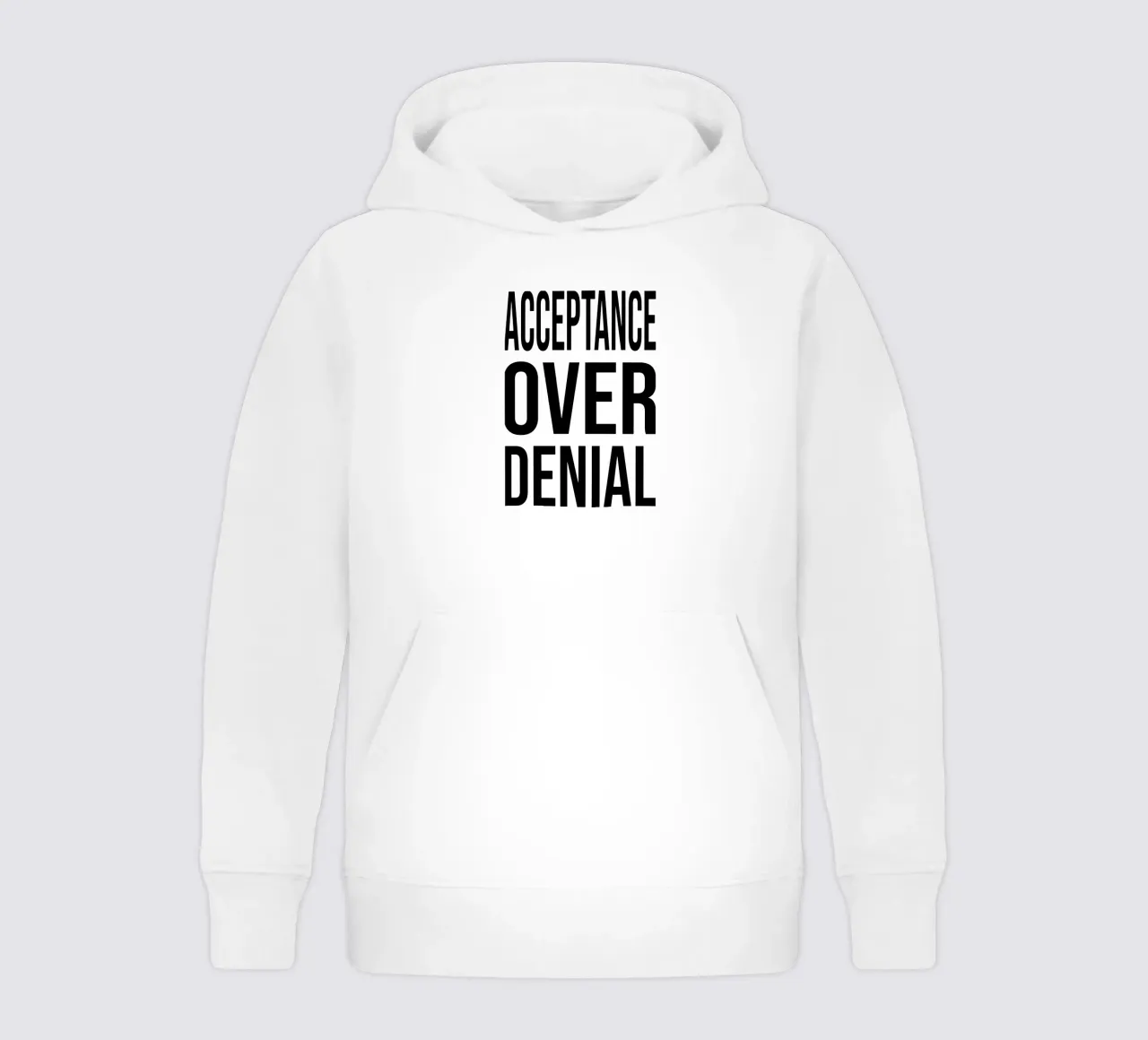 OVER Series- bold letters, brave values (5 colors) felpa bambino con cappuccio da OVER SERIES
