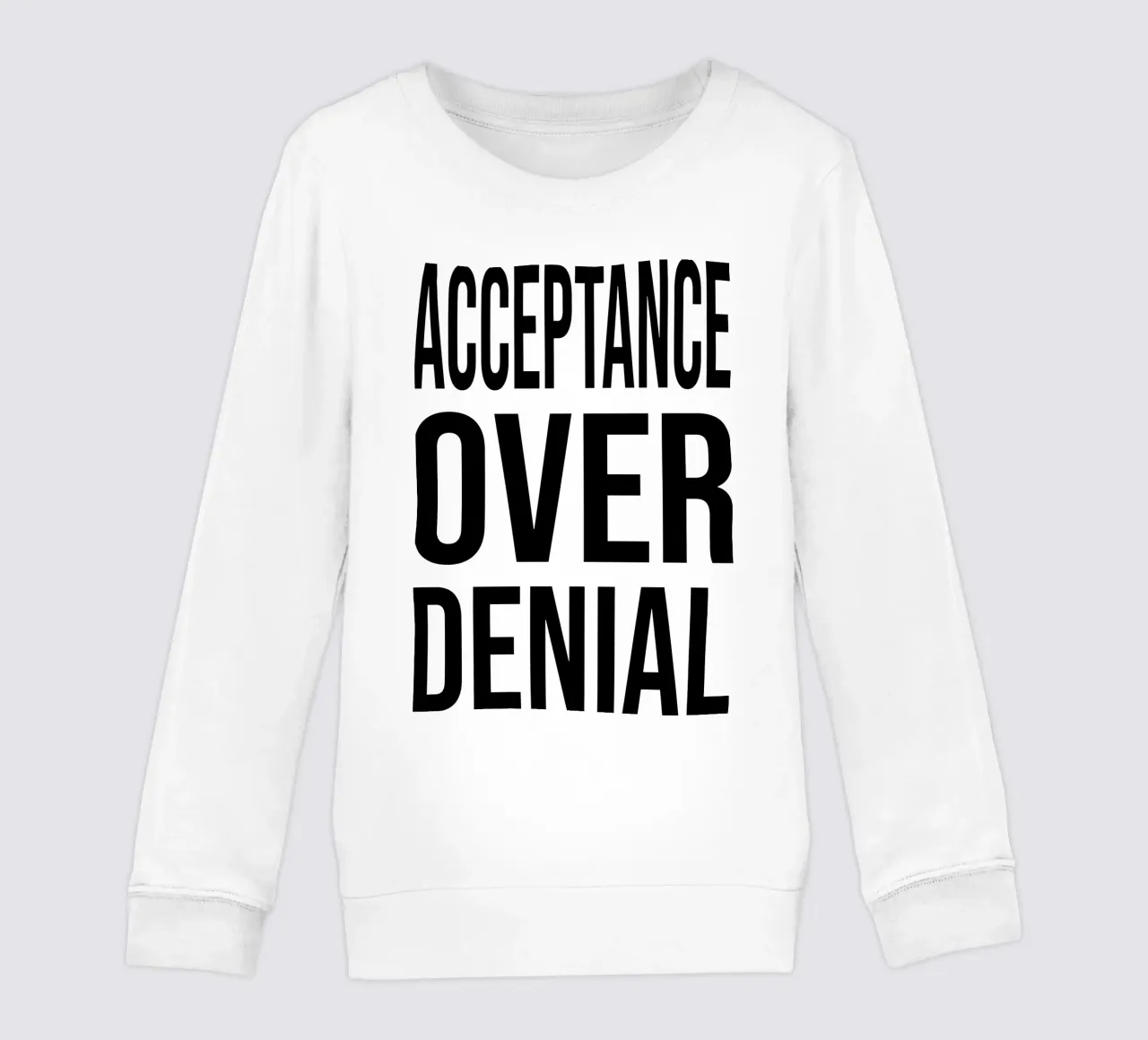 OVER Series- bold letters, brave values (5 colors) felpa bambino da OVER SERIES