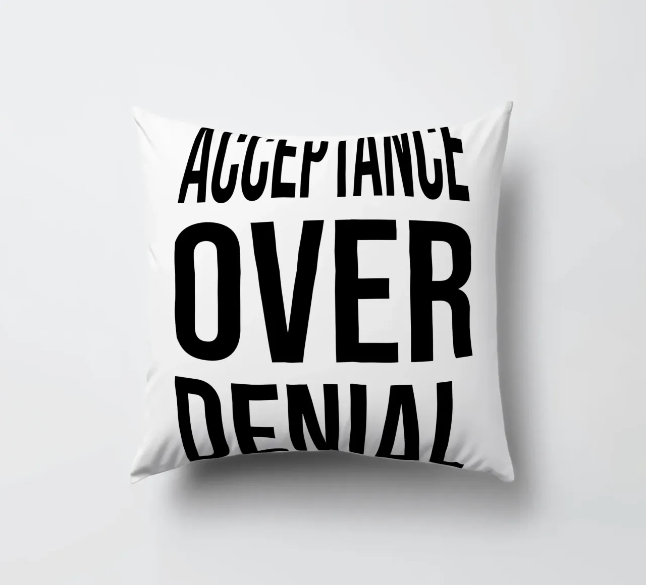 OVER Series- bold letters, brave values (5 colors) cuscino da OVER SERIES