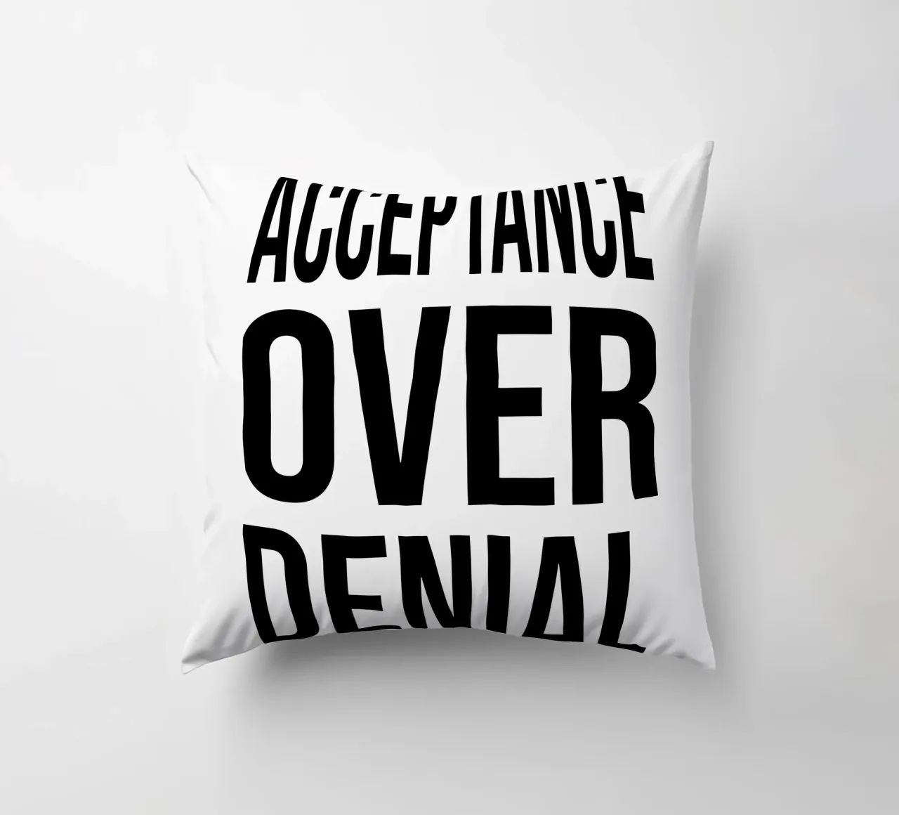 OVER Series- bold letters, brave values (5 colors) cuscino da OVER SERIES