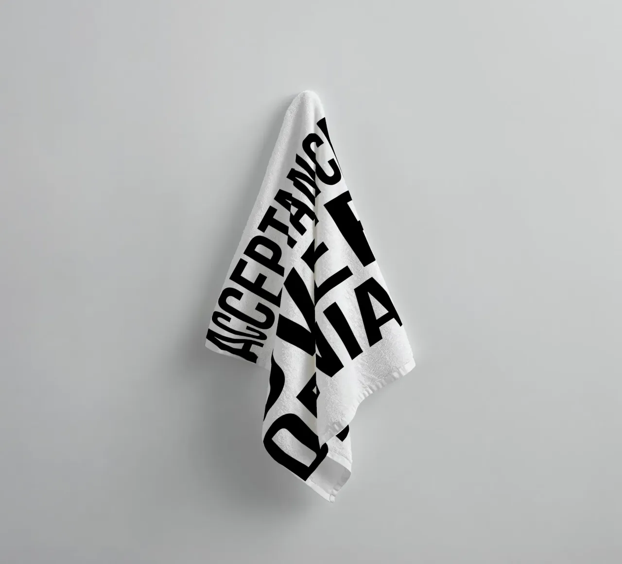 OVER Series- bold letters, brave values (5 colors) towel by OVER SERIES