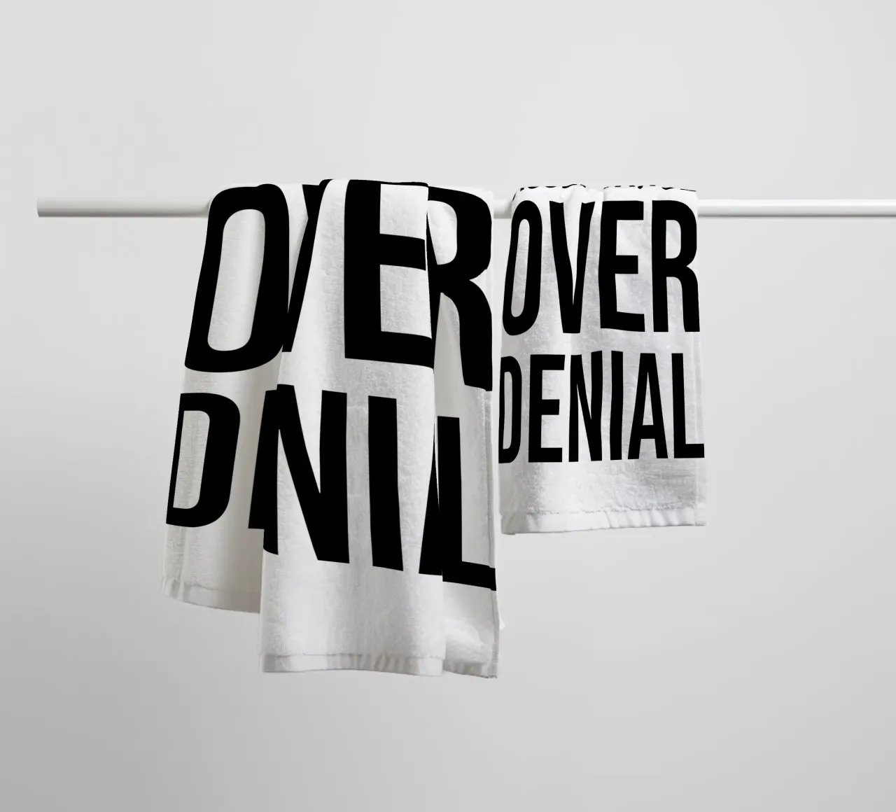 OVER Series- bold letters, brave values (5 colors) towel by OVER SERIES