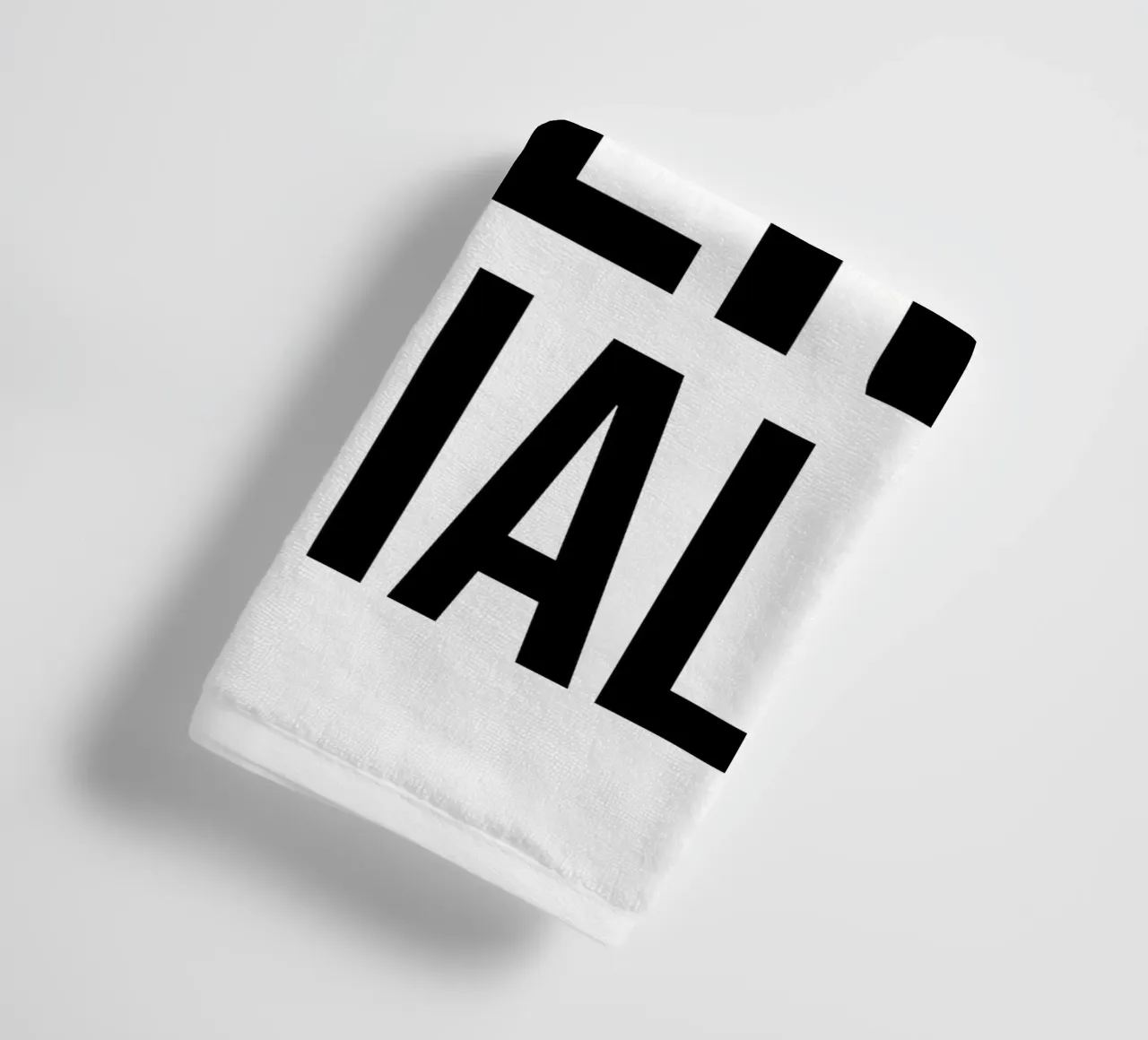 OVER Series- bold letters, brave values (5 colors) towel by OVER SERIES