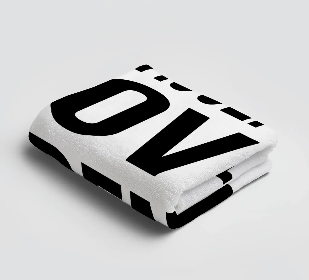 OVER Series- bold letters, brave values (5 colors) towel by OVER SERIES