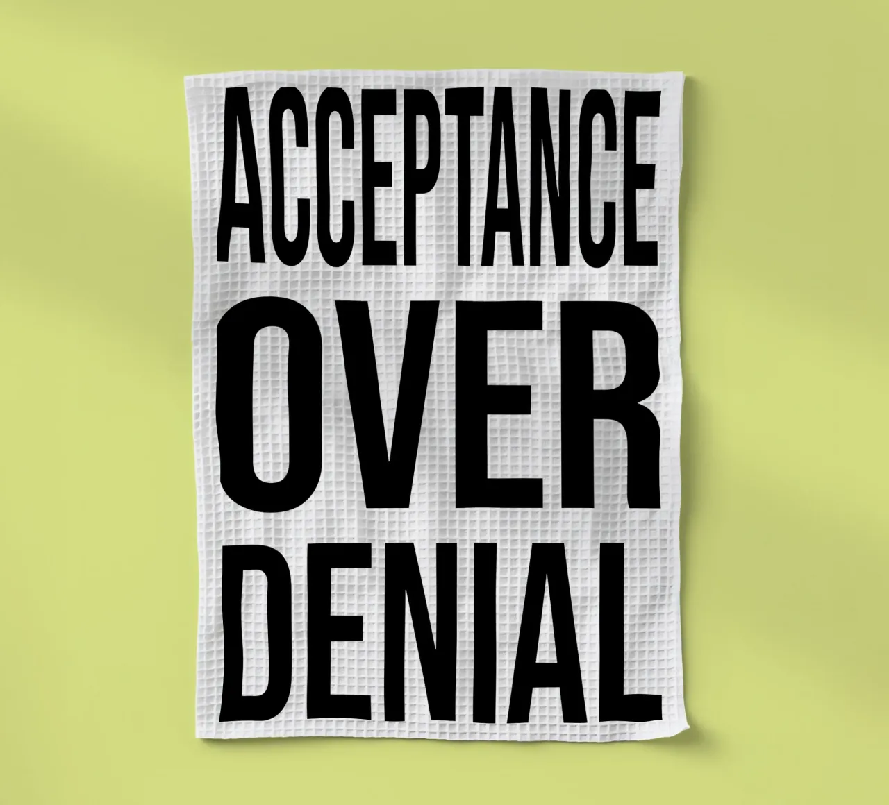 OVER Series- bold letters, brave values (5 colors) canovaccio da cucina da OVER SERIES