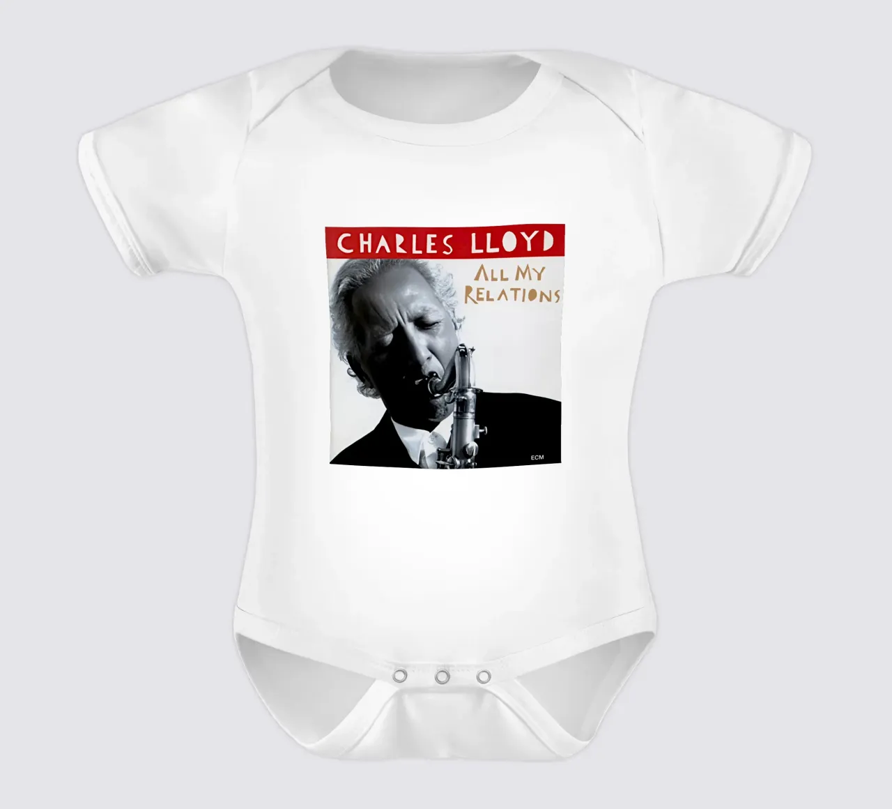 Tutte le mie relazioni - Charles Lloyd Jazz body neonato maniche corte da grass.studio_