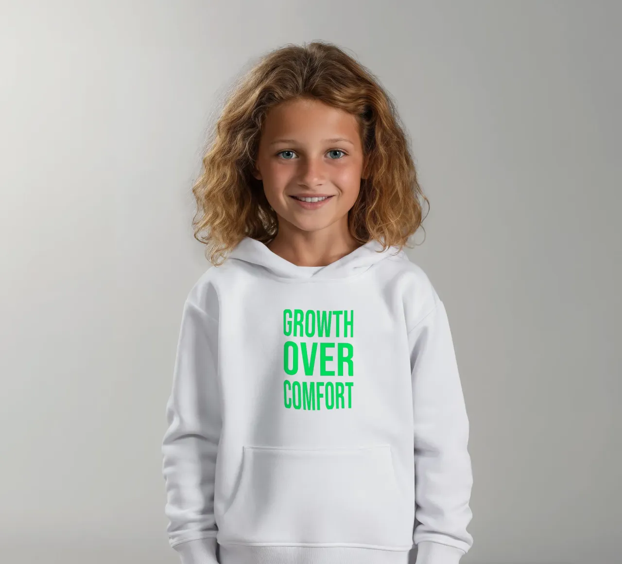 OVER Series- bold letters, brave values (5 colors) felpa bambino con cappuccio da OVER SERIES