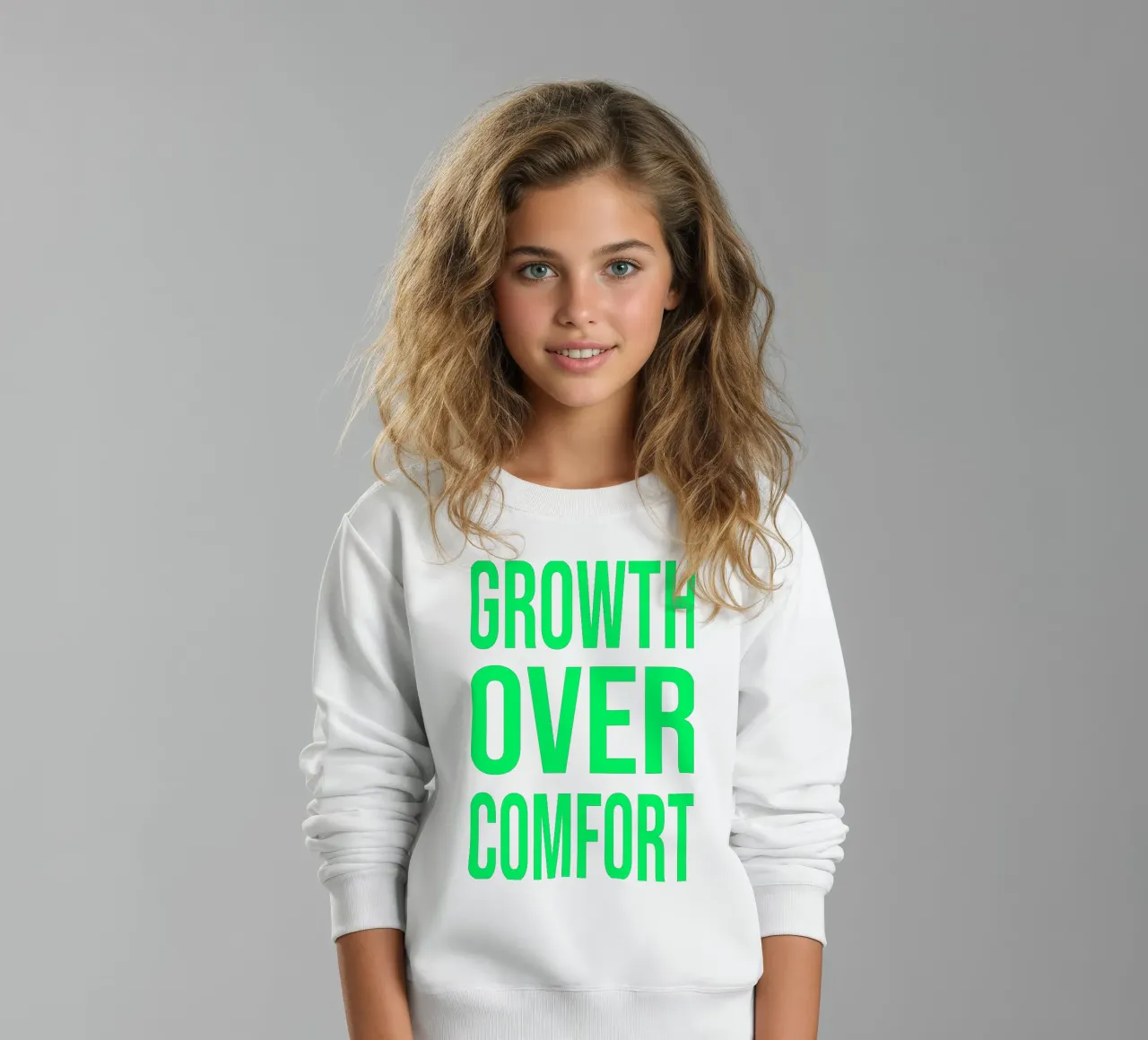 OVER Series- bold letters, brave values (5 colors) felpa bambino da OVER SERIES