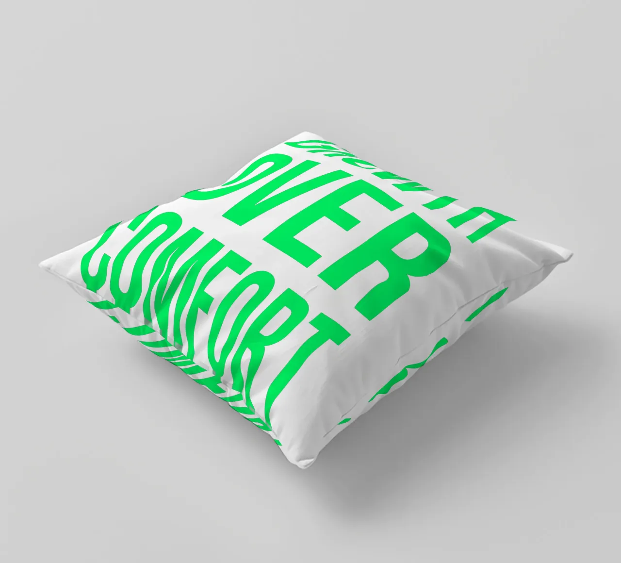 OVER Series- bold letters, brave values (5 colors) cuscino da OVER SERIES