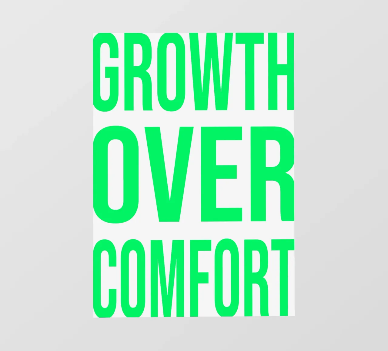 OVER Series- bold letters, brave values (5 colors) telo in pvc da OVER SERIES