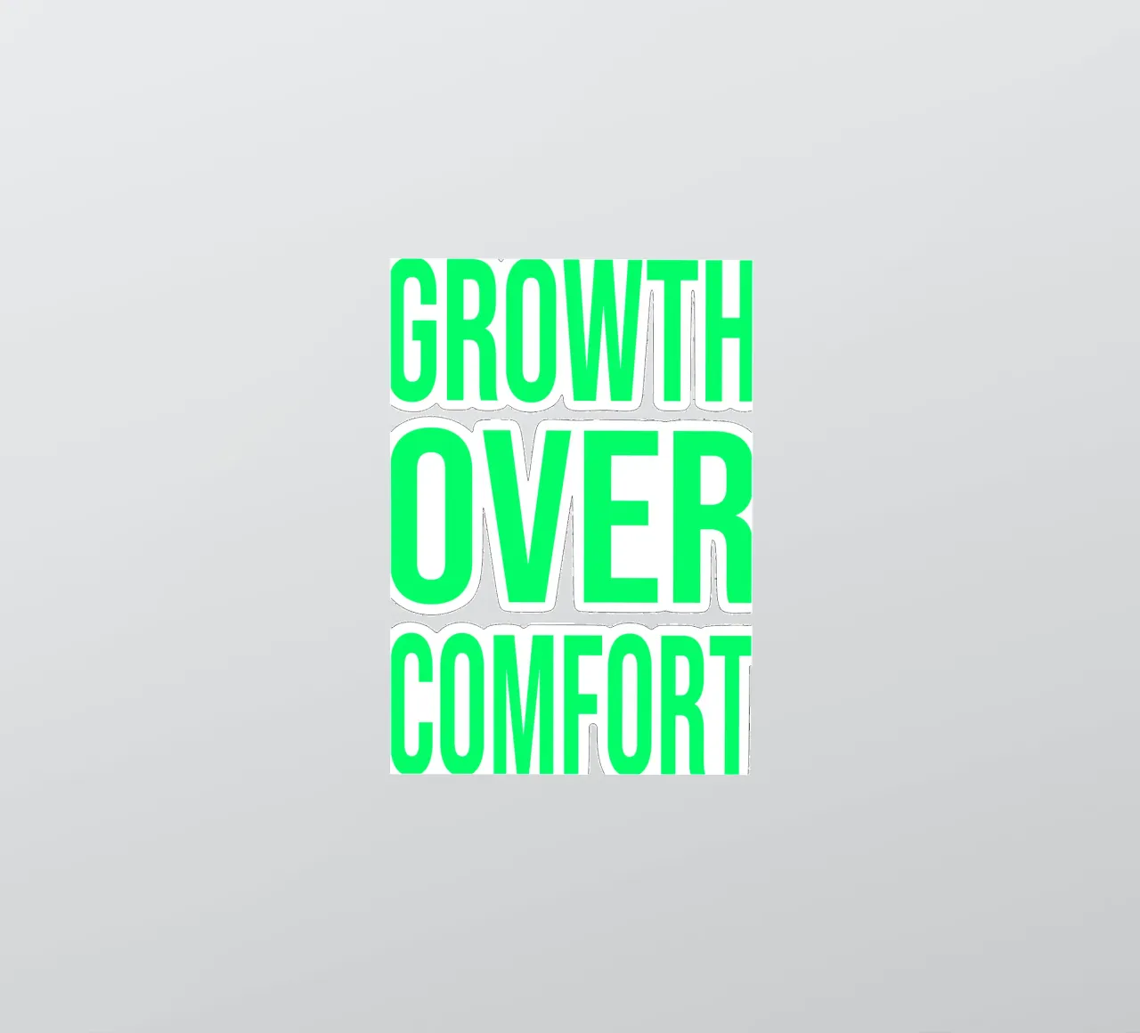 OVER Series- growth over comfort (5 colors) adesivo da OVER SERIES