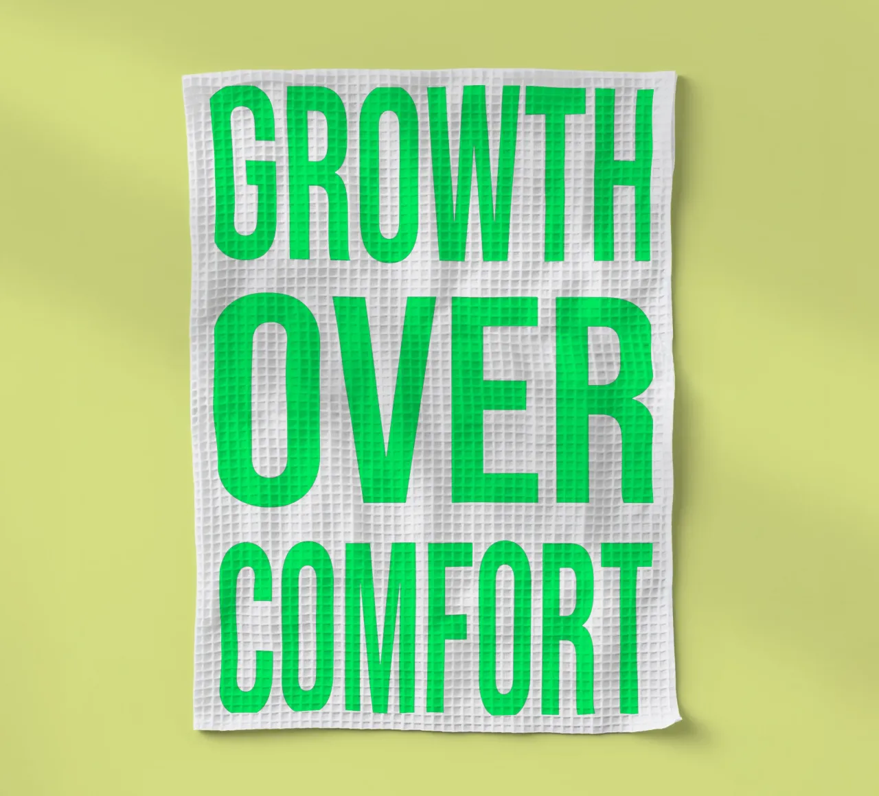 OVER Series- bold letters, brave values (5 colors) canovaccio da cucina da OVER SERIES