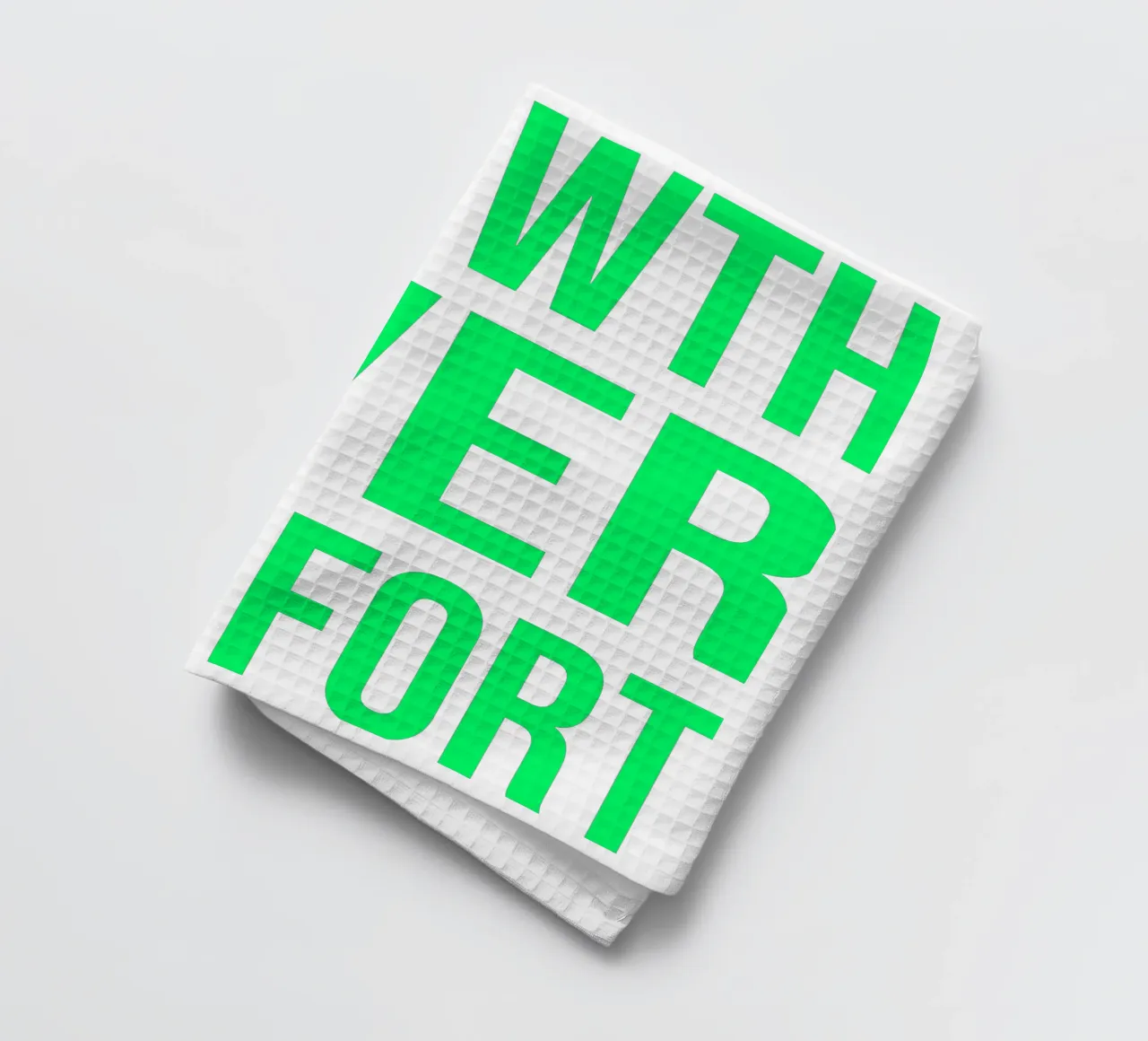 OVER Series- bold letters, brave values (5 colors) canovaccio da cucina da OVER SERIES