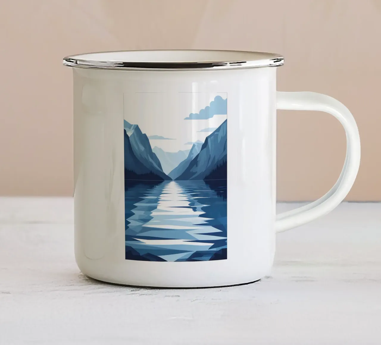 Riflesso del lago tazza in smalto da LIFESTYLE OBJECTS