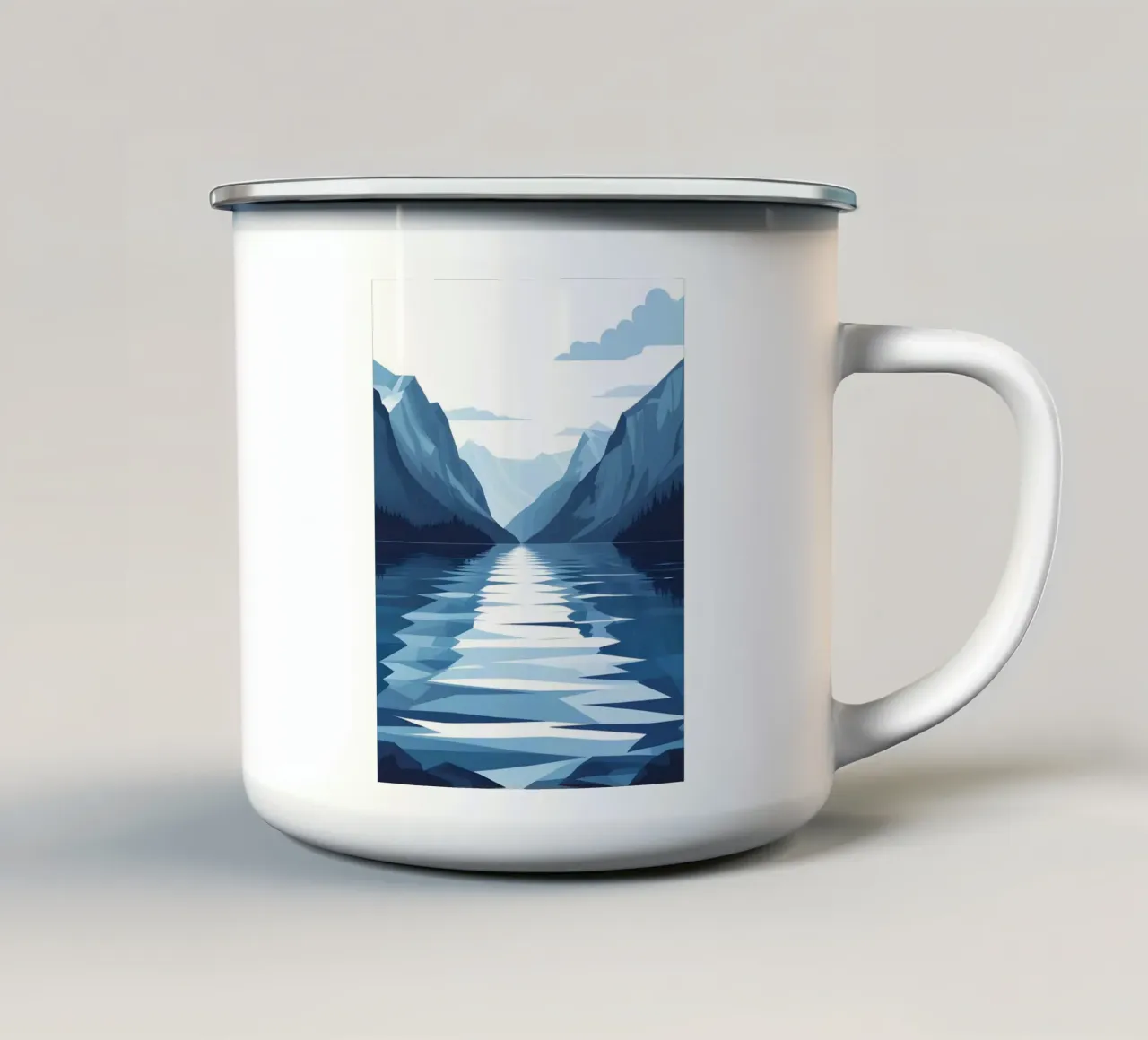 Riflesso del lago tazza in smalto da LIFESTYLE OBJECTS