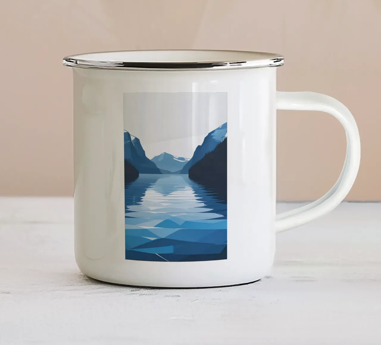Riflesso del lago tazza in smalto da LIFESTYLE OBJECTS