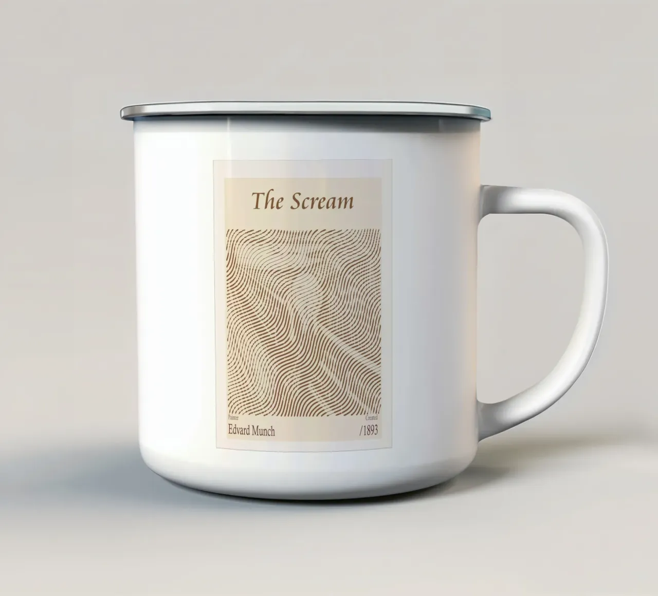 L'urlo - Edvard Munch tazza in smalto da Doa Project