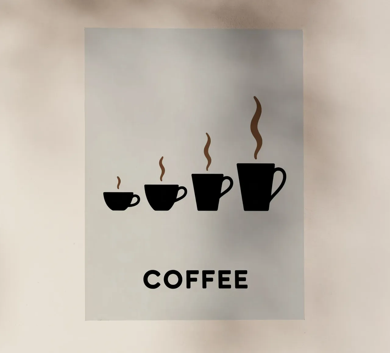 coffee cups evolution pellicola backlit da LIFESTYLE OBJECTS