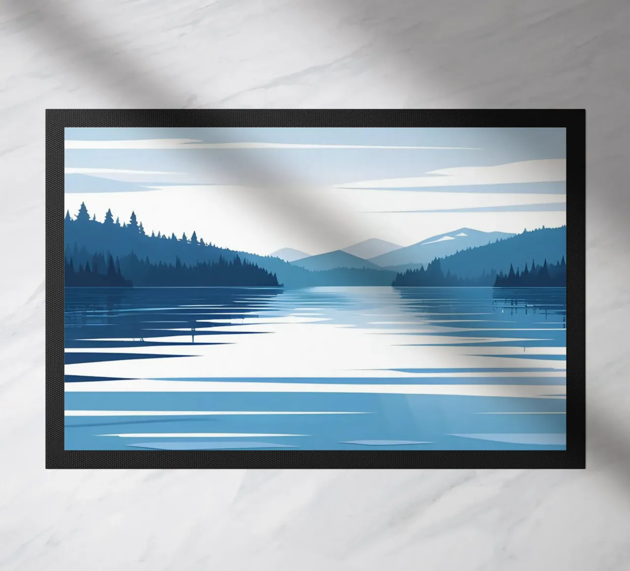 Lake reflection doormat by LIFESTYLE OBJECTS