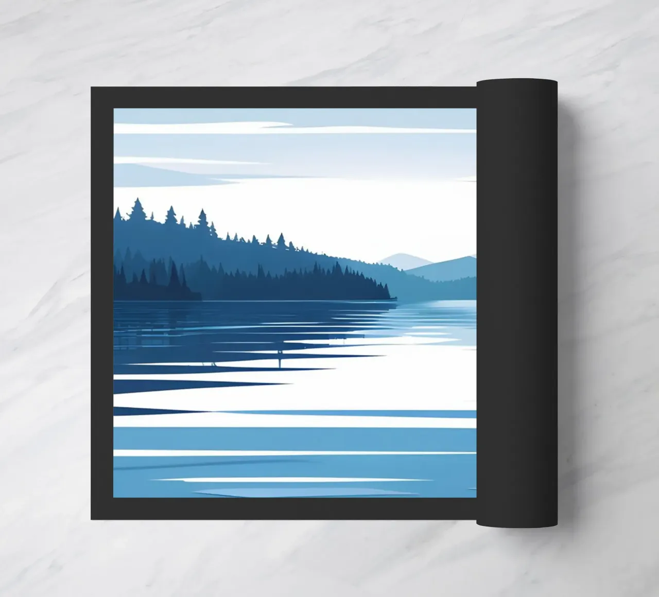 Lake reflection doormat by LIFESTYLE OBJECTS