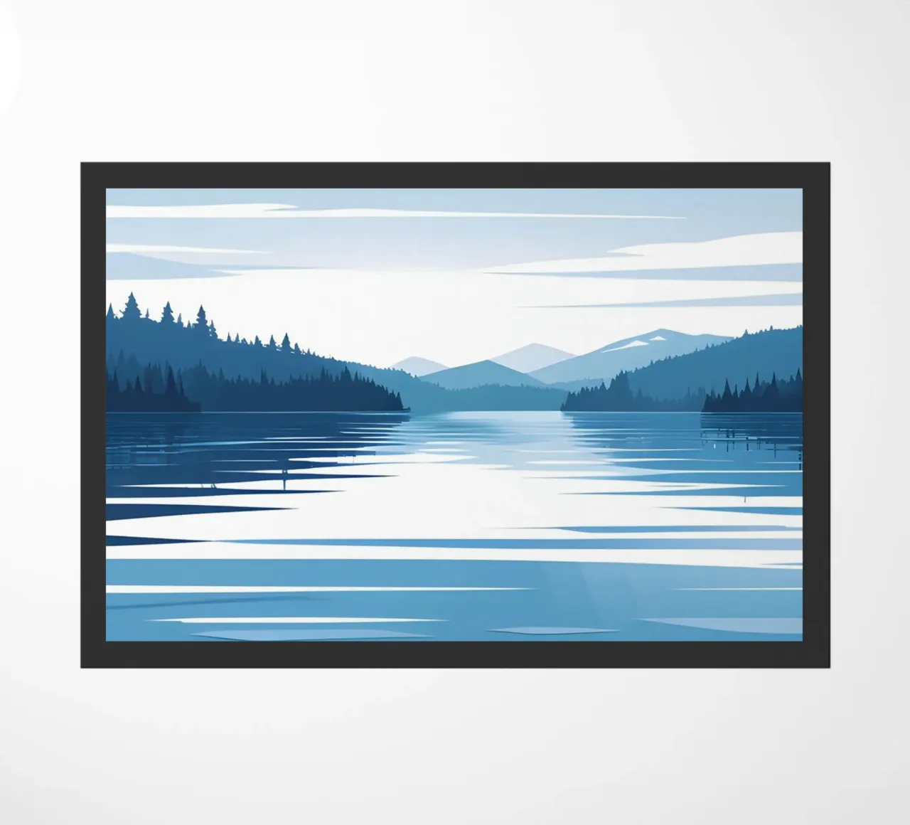 Lake reflection doormat by LIFESTYLE OBJECTS