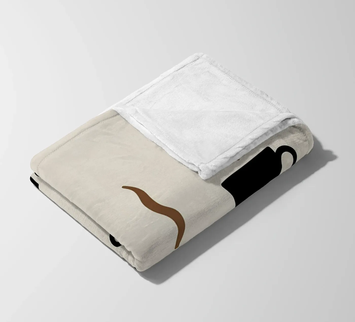 coffee cups evolution fleece blanket by LIFESTYLE OBJECTS