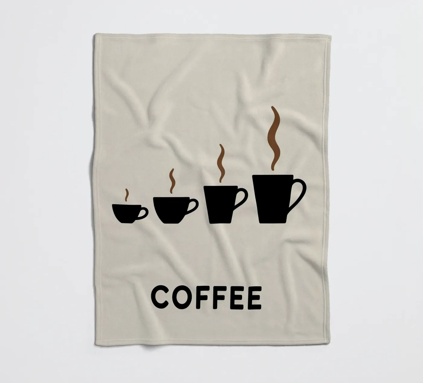 coffee cups evolution fleece blanket by LIFESTYLE OBJECTS