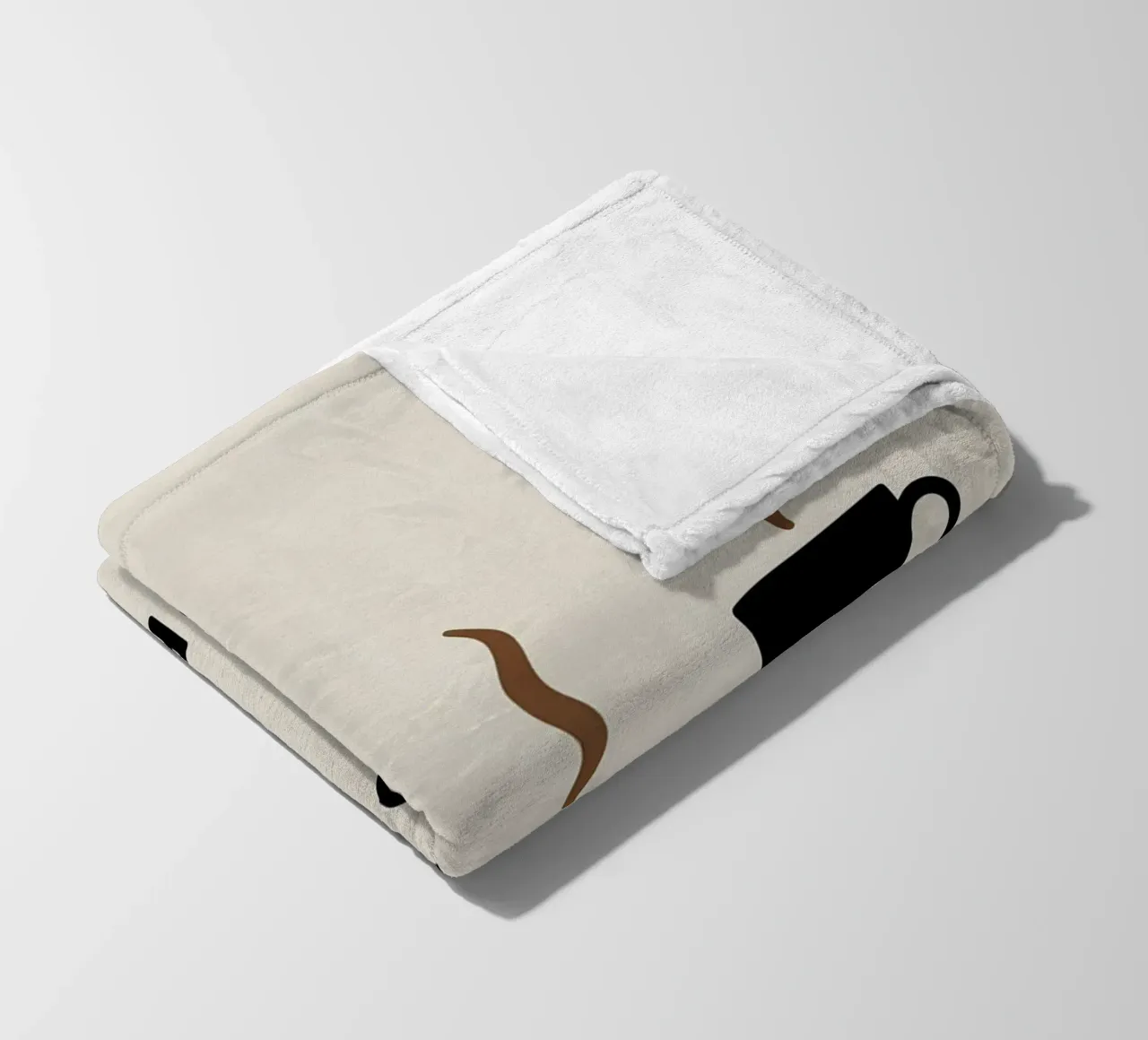 coffee cups evolution Fleecedecke von LIFESTYLE OBJECTS