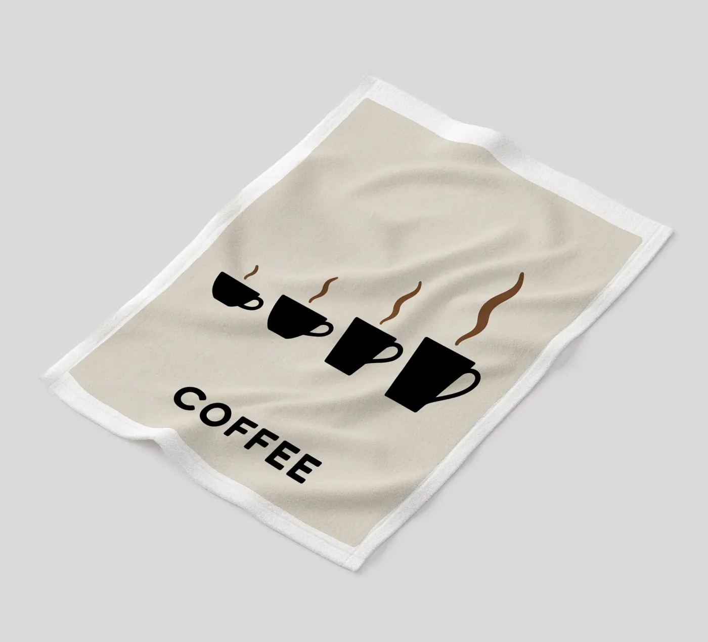 coffee cups evolution fleece blanket by LIFESTYLE OBJECTS