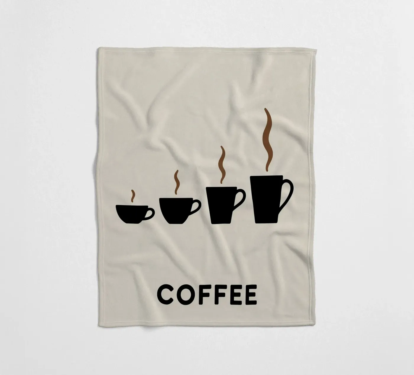 coffee cups evolution fleece blanket by LIFESTYLE OBJECTS