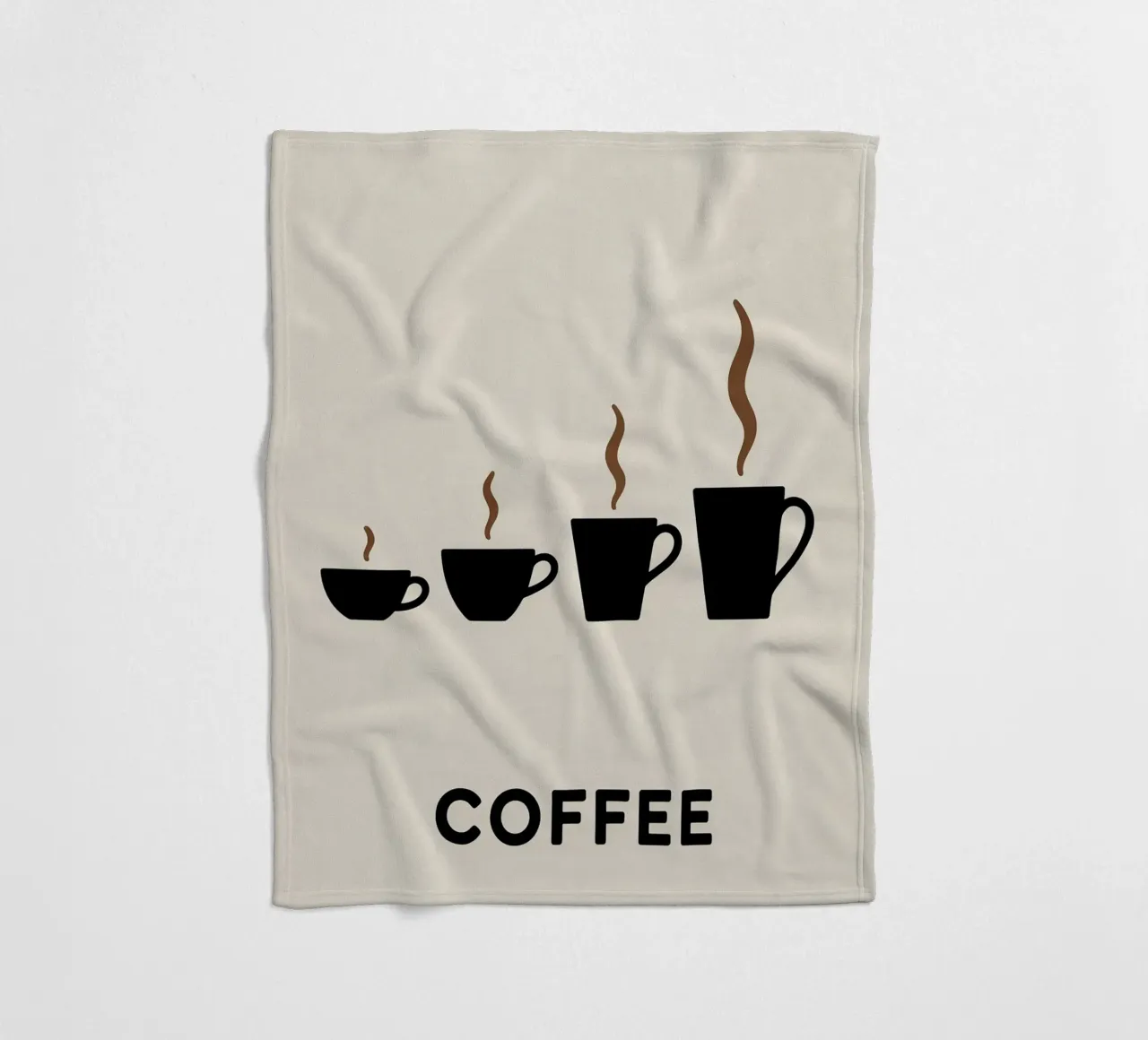 coffee cups evolution Fleecedecke von LIFESTYLE OBJECTS