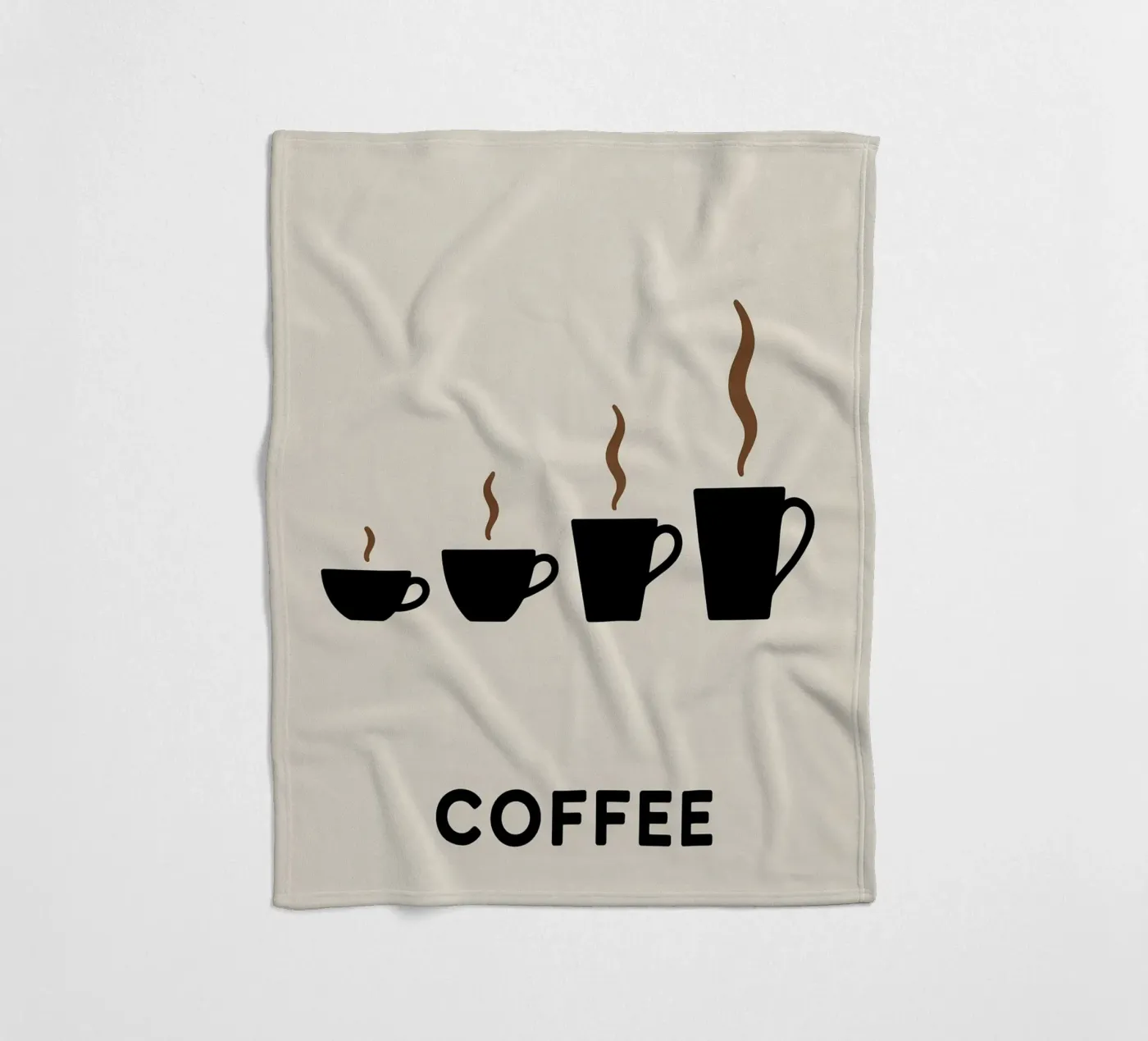 coffee cups evolution Fleecedecke von LIFESTYLE OBJECTS