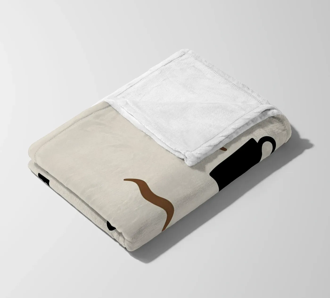 coffee cups evolution fleece blanket by LIFESTYLE OBJECTS