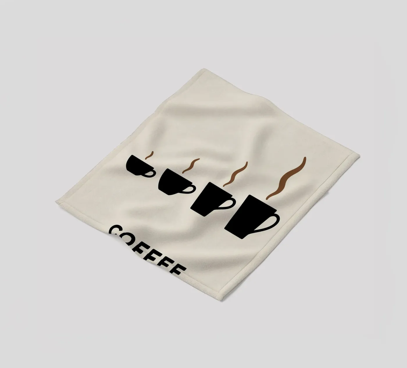 coffee cups evolution fleece blanket by LIFESTYLE OBJECTS