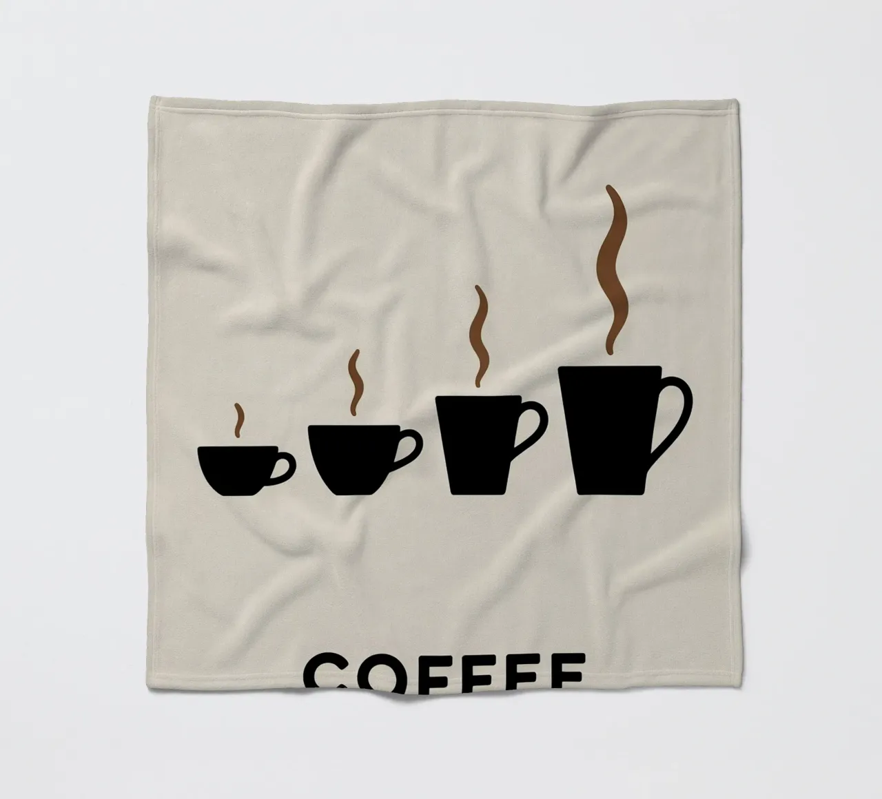 coffee cups evolution Fleecedecke von LIFESTYLE OBJECTS