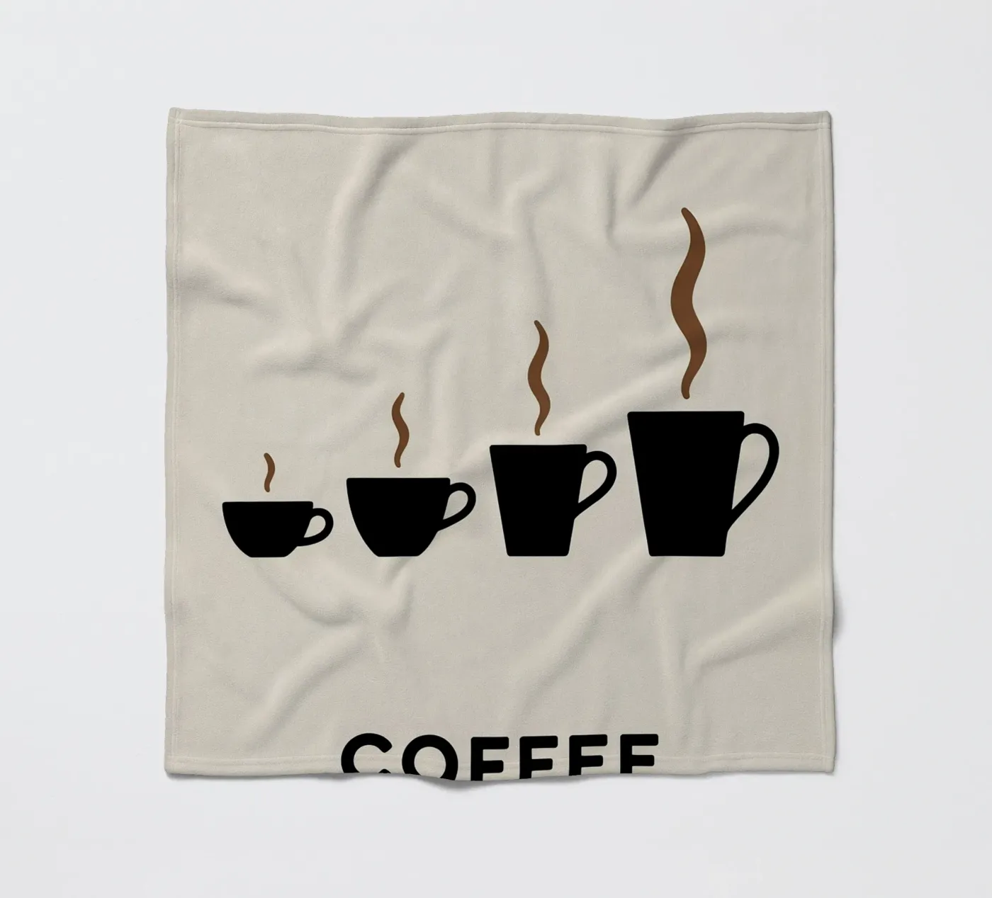 coffee cups evolution fleece blanket by LIFESTYLE OBJECTS